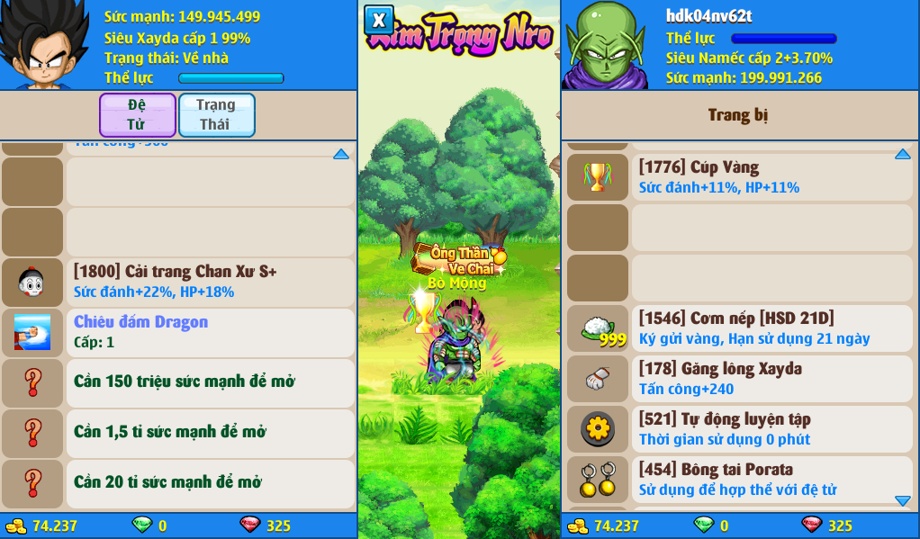 Nick Ngọc Rồng Online VIP giá rẻ, NickDaoQuan.Com, Shop Nick Ngọc Rồng