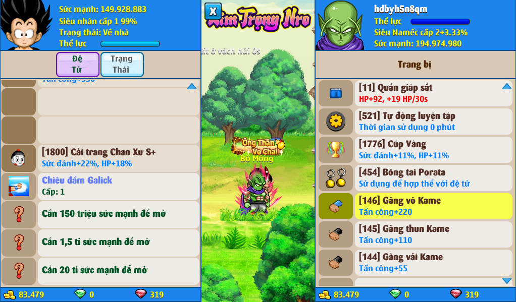 Nick Ngọc Rồng Online VIP giá rẻ, NickDaoQuan.Com, Shop Nick Ngọc Rồng