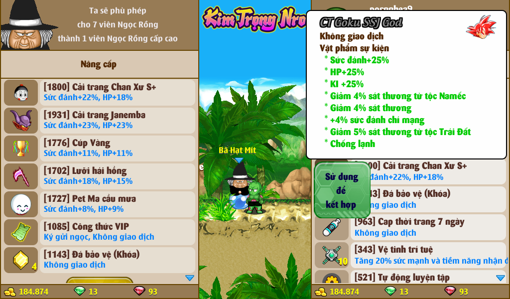 Nick Ngọc Rồng Online VIP giá rẻ, NickDaoQuan.Com, Shop Nick Ngọc Rồng