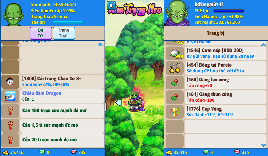 Nick Ngọc Rồng Online VIP giá rẻ, NickDaoQuan.Com, Shop Nick Ngọc Rồng