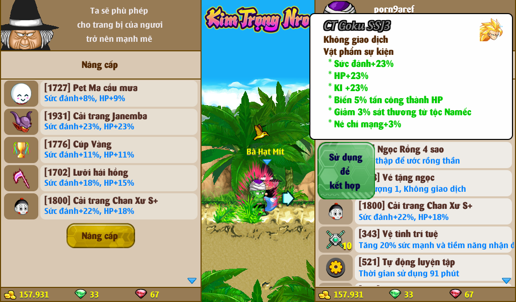 Nick Ngọc Rồng Online VIP giá rẻ, NickDaoQuan.Com, Shop Nick Ngọc Rồng