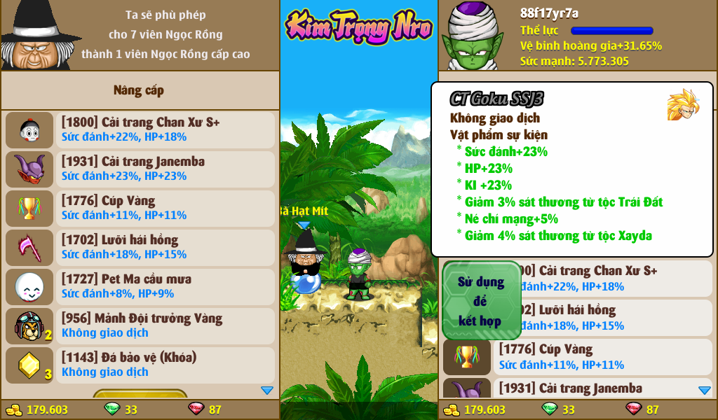 Nick Ngọc Rồng Online VIP giá rẻ, NickDaoQuan.Com, Shop Nick Ngọc Rồng