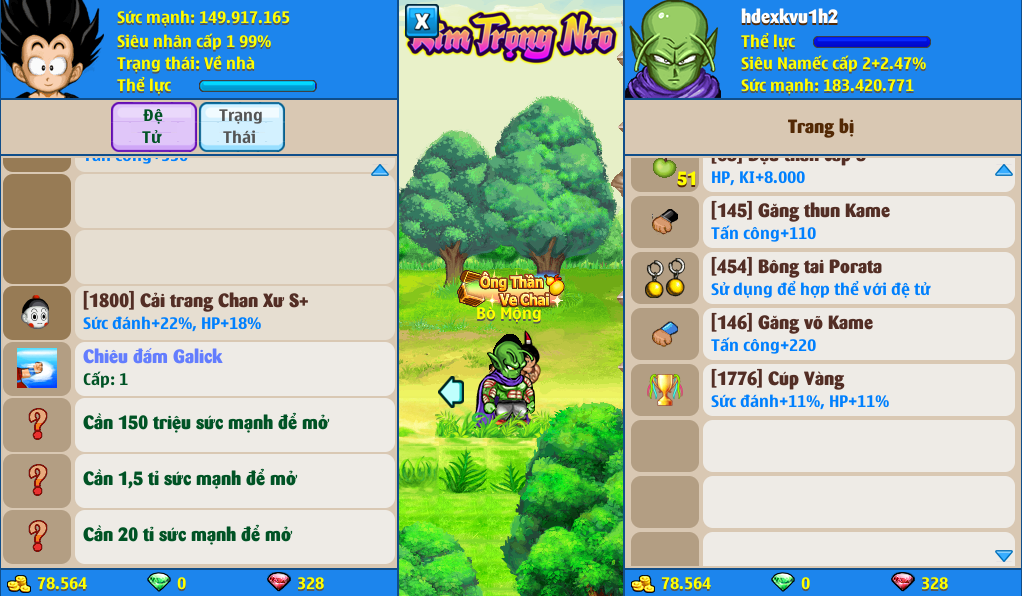 Nick Ngọc Rồng Online VIP giá rẻ, NickDaoQuan.Com, Shop Nick Ngọc Rồng