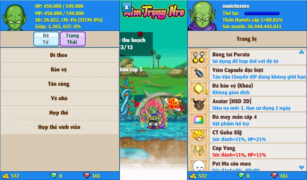 Nick Ngọc Rồng Online VIP giá rẻ, NickDaoQuan.Com, SHOP Ngọc Rồng