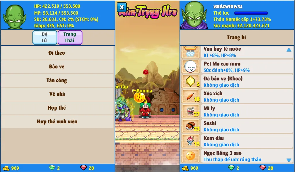 Nick Ngọc Rồng Online VIP giá rẻ, NickDaoQuan.Com, SHOP Ngọc Rồng