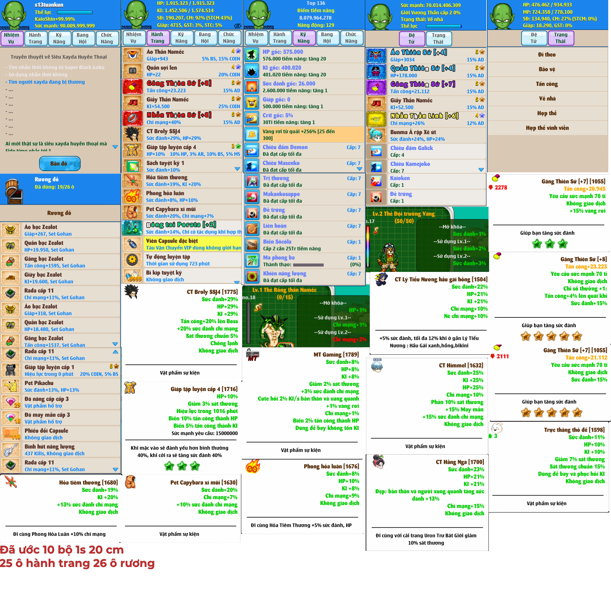 Nick Ngọc Rồng Online VIP giá rẻ, NickDaoQuan.Com, SHOP Ngọc Rồng