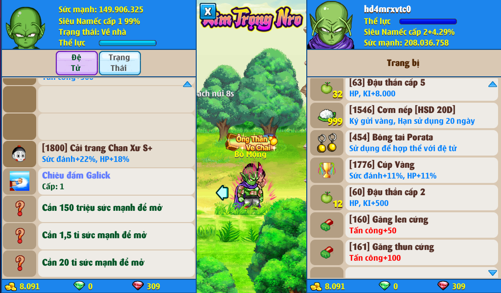 Nick Ngọc Rồng Online VIP giá rẻ, NickDaoQuan.Com, Shop Nick Ngọc Rồng