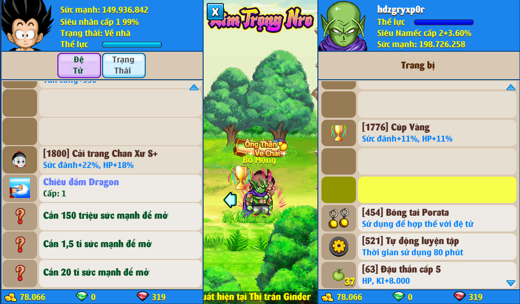 Nick Ngọc Rồng Online VIP giá rẻ, NickDaoQuan.Com, Shop Nick Ngọc Rồng