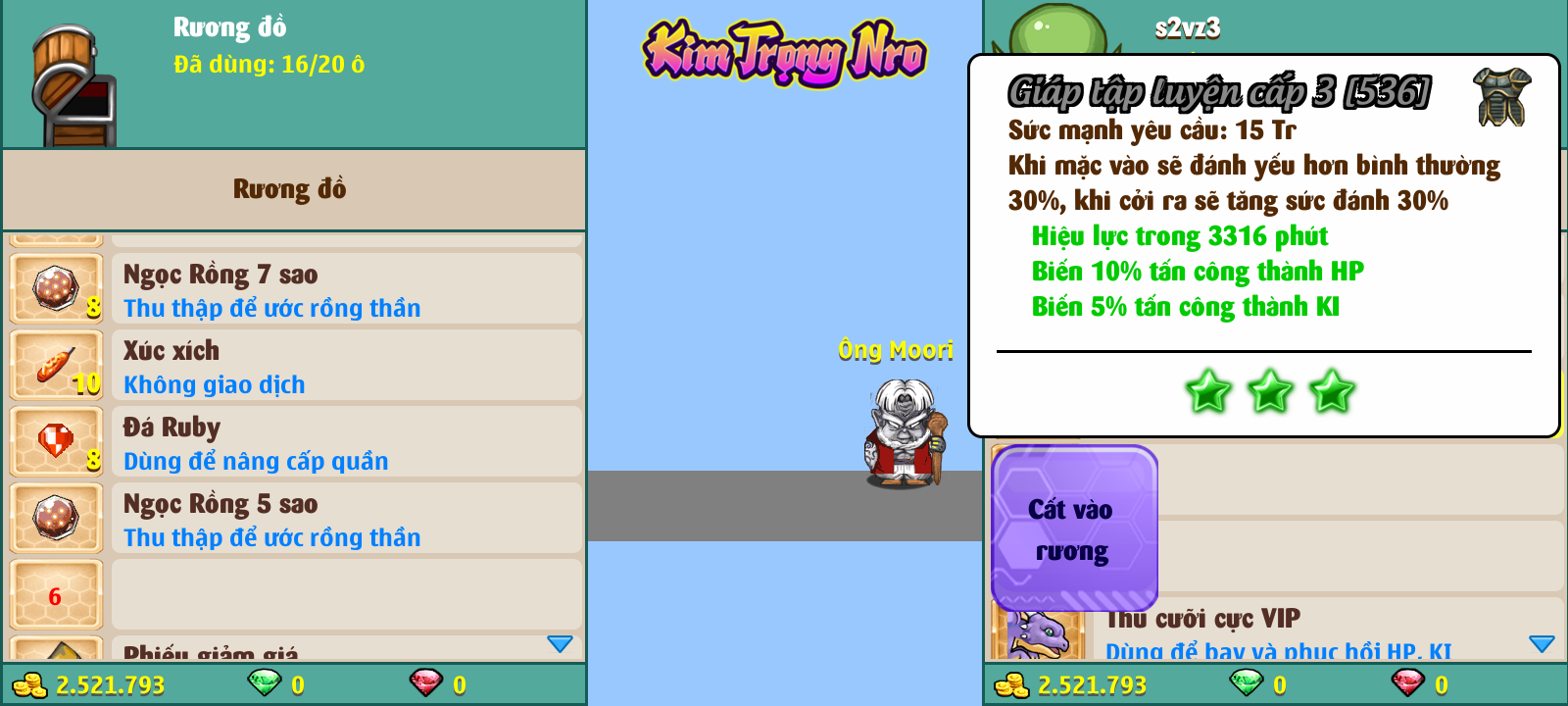 Nick Ngọc Rồng Online VIP giá rẻ, NickDaoQuan.Com, SHOP Ngọc Rồng