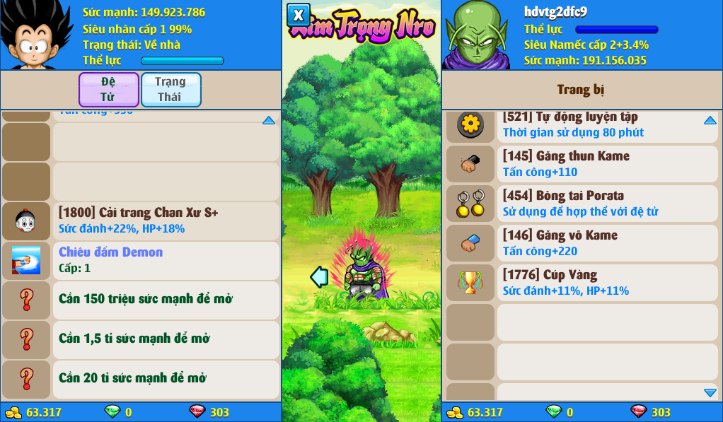 Nick Ngọc Rồng Online VIP giá rẻ, NickDaoQuan.Com, Shop Nick Ngọc Rồng