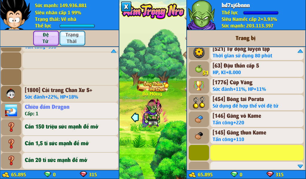 Nick Ngọc Rồng Online VIP giá rẻ, NickDaoQuan.Com, Shop Nick Ngọc Rồng
