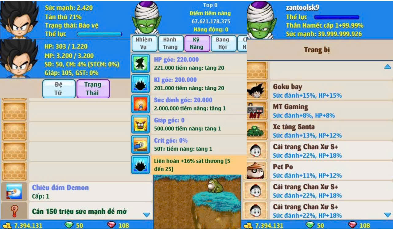 Nick Ngọc Rồng Online VIP giá rẻ, NickDaoQuan.Com, SHOP Ngọc Rồng