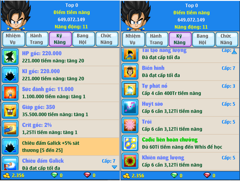 Nick Ngọc Rồng Online VIP giá rẻ, NickDaoQuan.Com, Shop Nick Ngọc Rồng