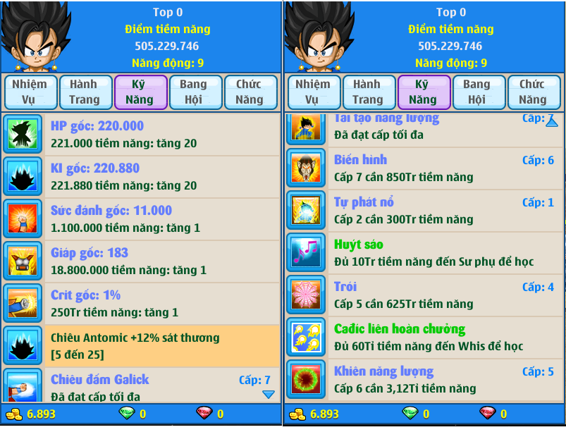 Nick Ngọc Rồng Online VIP giá rẻ, NickDaoQuan.Com, Shop Nick Ngọc Rồng