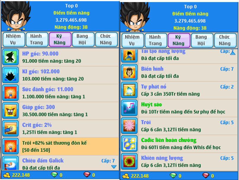 Nick Ngọc Rồng Online VIP giá rẻ, NickDaoQuan.Com, Shop Nick Ngọc Rồng