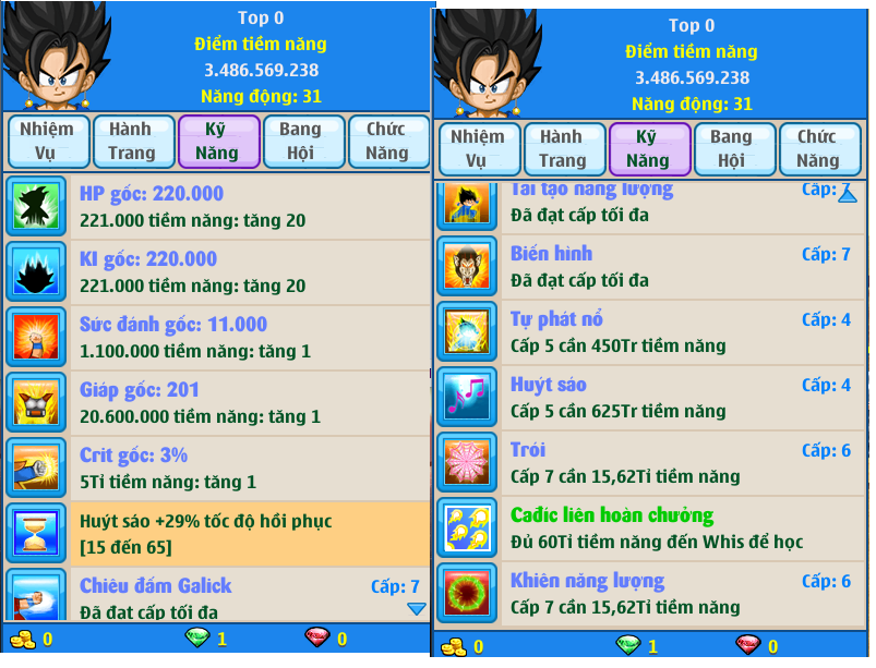 Nick Ngọc Rồng Online VIP giá rẻ, NickDaoQuan.Com, Shop Nick Ngọc Rồng
