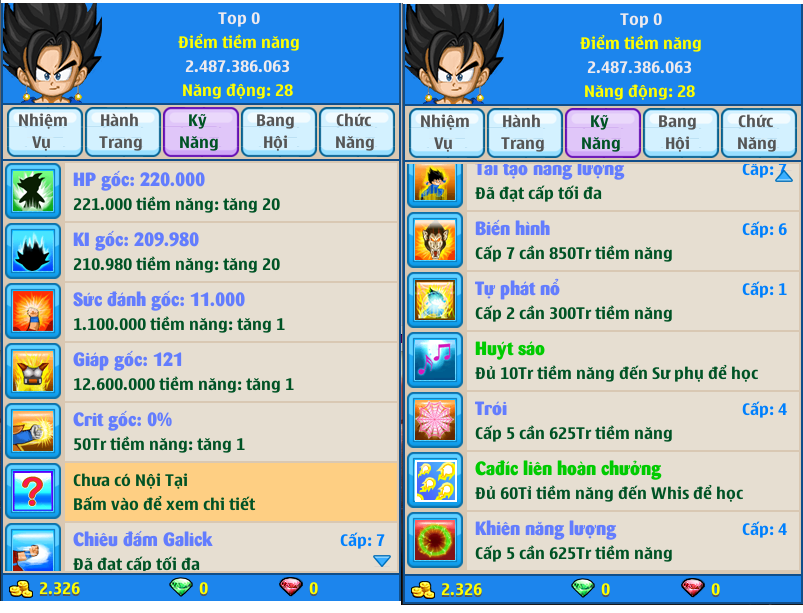 Nick Ngọc Rồng Online VIP giá rẻ, NickDaoQuan.Com, Shop Nick Ngọc Rồng