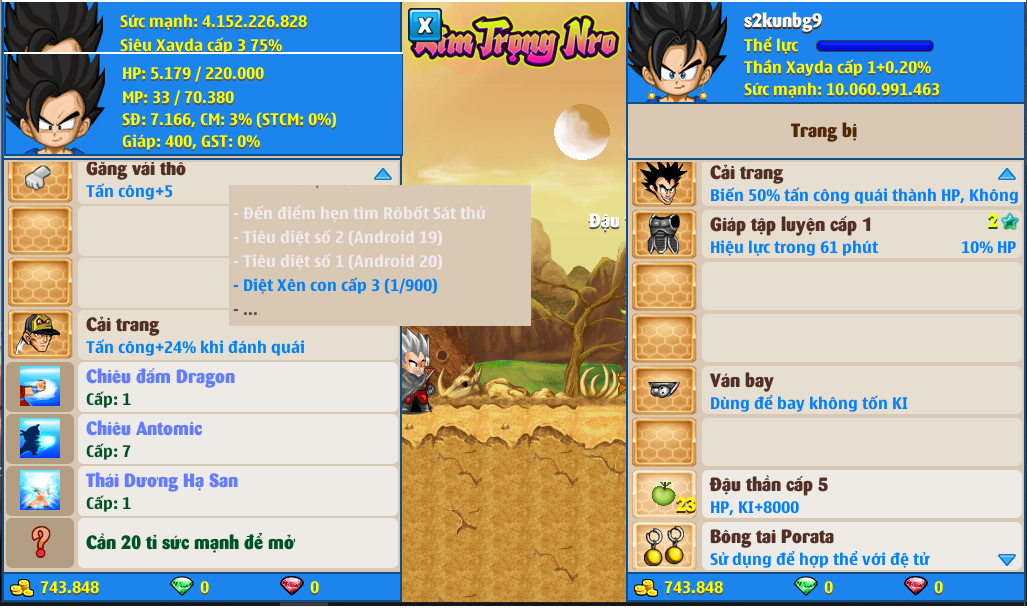 Nick Ngọc Rồng Online VIP giá rẻ, NickDaoQuan.Com, Shop Nick Ngọc Rồng