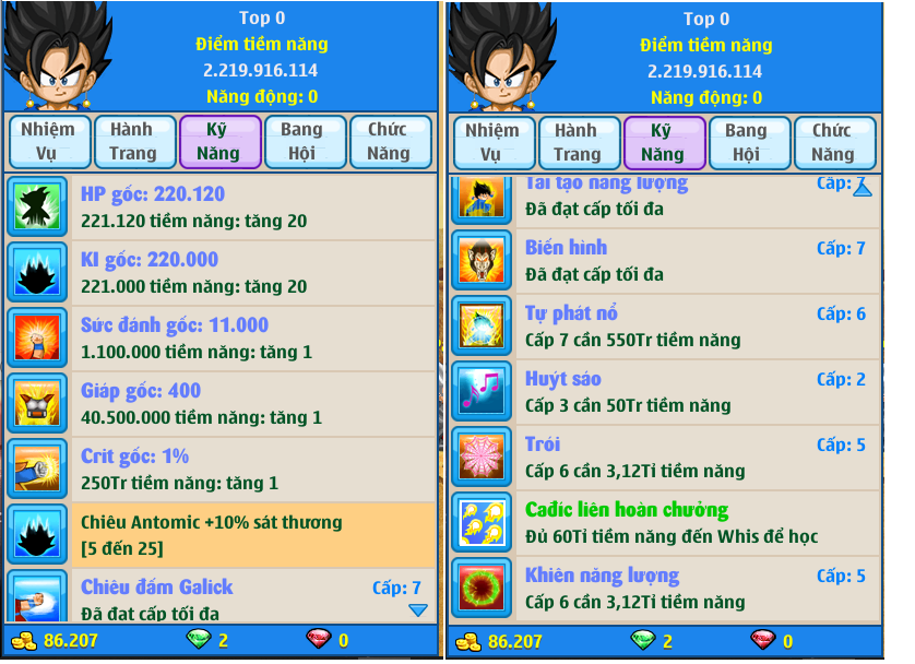 Nick Ngọc Rồng Online VIP giá rẻ, NickDaoQuan.Com, Shop Nick Ngọc Rồng