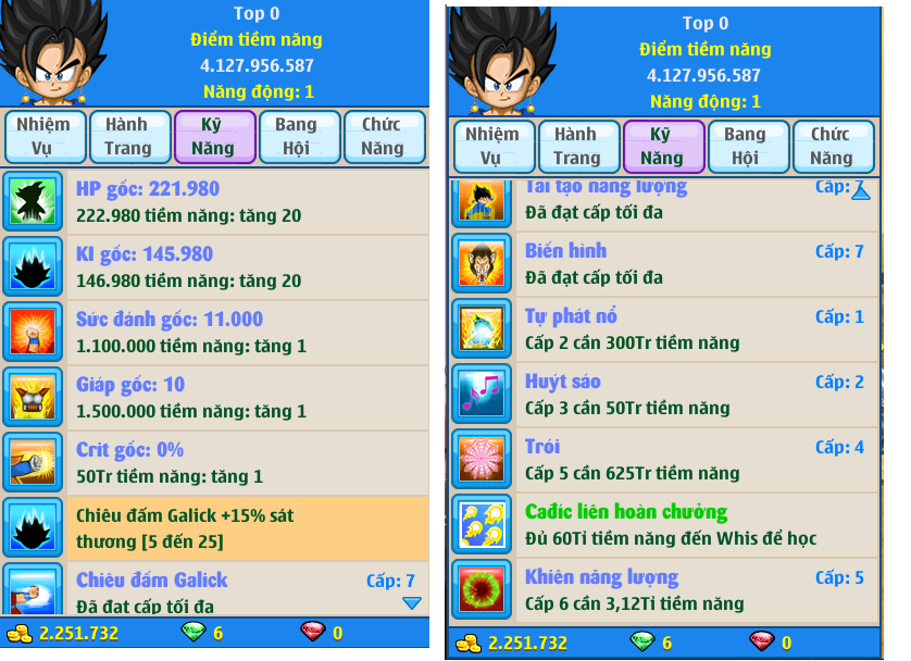 Nick Ngọc Rồng Online VIP giá rẻ, NickDaoQuan.Com, Shop Nick Ngọc Rồng
