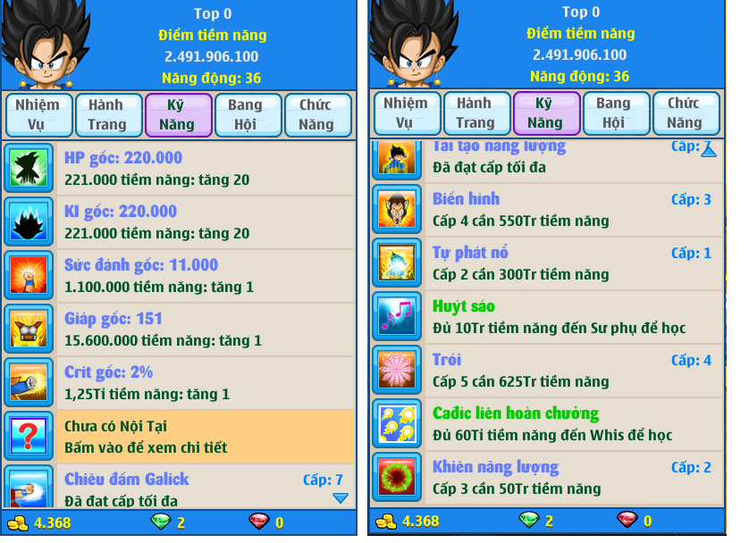 Nick Ngọc Rồng Online VIP giá rẻ, NickDaoQuan.Com, Shop Nick Ngọc Rồng