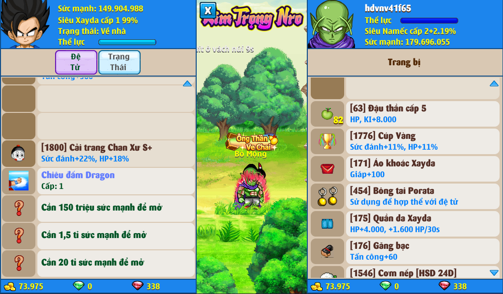 Nick Ngọc Rồng Online VIP giá rẻ, NickDaoQuan.Com, Shop Nick Ngọc Rồng