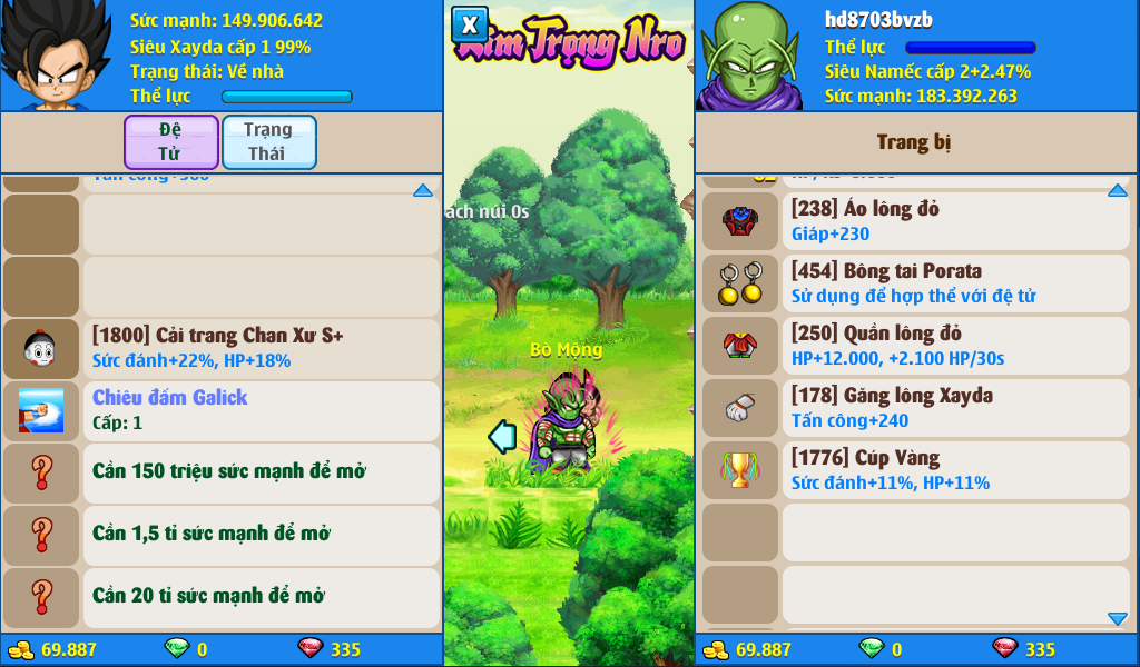 Nick Ngọc Rồng Online VIP giá rẻ, NickDaoQuan.Com, Shop Nick Ngọc Rồng
