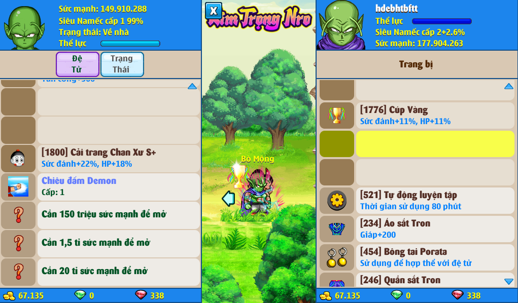 Nick Ngọc Rồng Online VIP giá rẻ, NickDaoQuan.Com, Shop Nick Ngọc Rồng