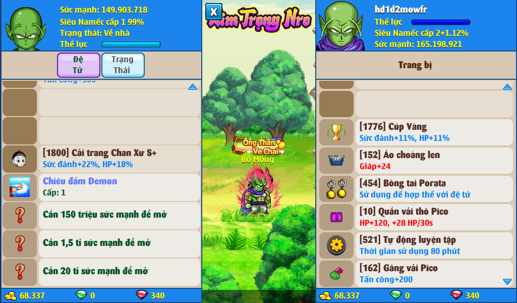 Nick Ngọc Rồng Online VIP giá rẻ, NickDaoQuan.Com, Shop Nick Ngọc Rồng