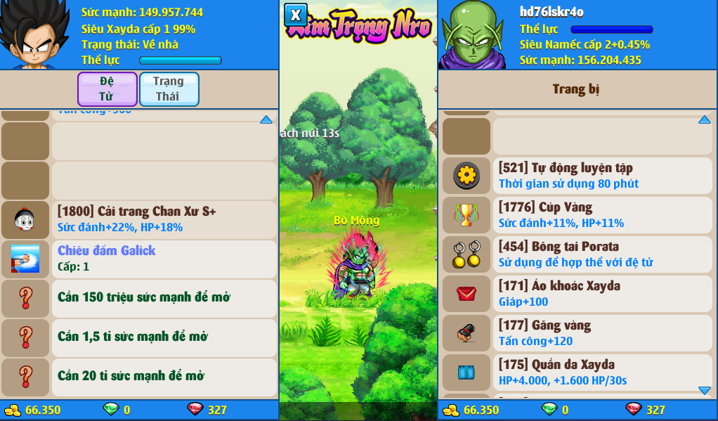 Nick Ngọc Rồng Online VIP giá rẻ, NickDaoQuan.Com, Shop Nick Ngọc Rồng