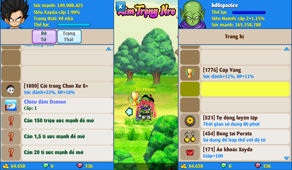 Nick Ngọc Rồng Online VIP giá rẻ, NickDaoQuan.Com, Shop Nick Ngọc Rồng