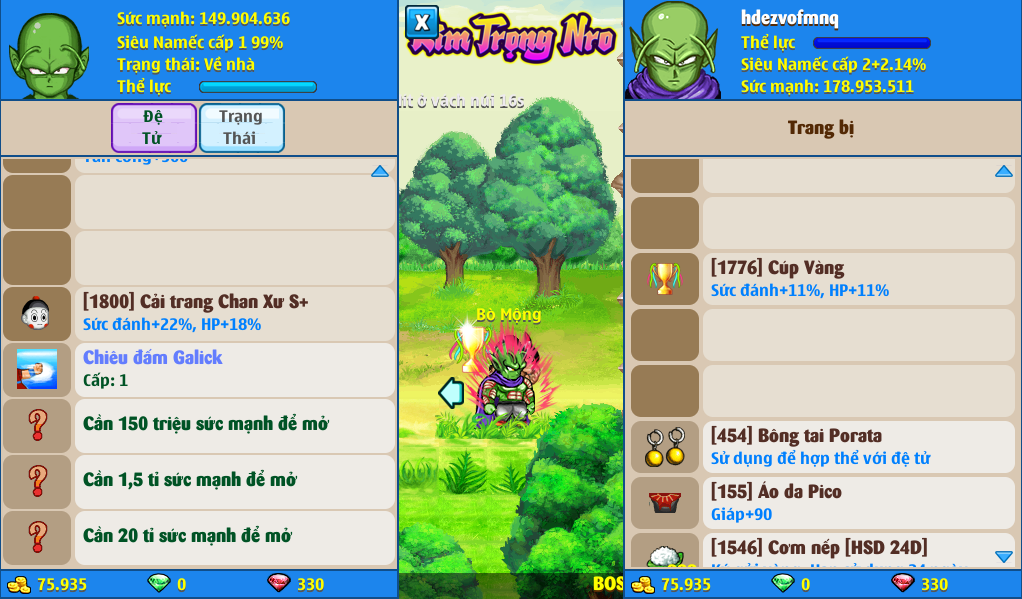 Nick Ngọc Rồng Online VIP giá rẻ, NickDaoQuan.Com, Shop Nick Ngọc Rồng