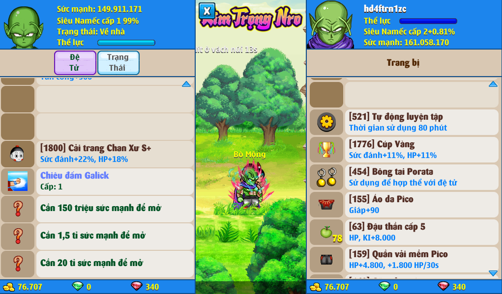Nick Ngọc Rồng Online VIP giá rẻ, NickDaoQuan.Com, Shop Nick Ngọc Rồng
