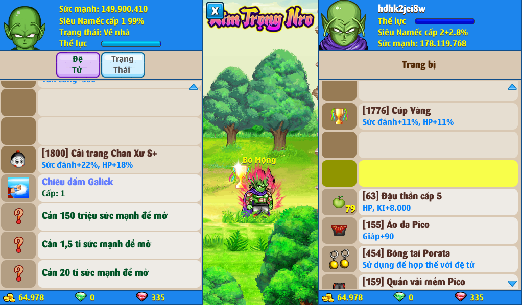 Nick Ngọc Rồng Online VIP giá rẻ, NickDaoQuan.Com, Shop Nick Ngọc Rồng