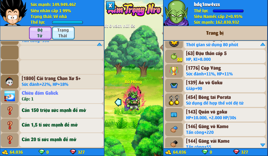 Nick Ngọc Rồng Online VIP giá rẻ, NickDaoQuan.Com, Shop Nick Ngọc Rồng