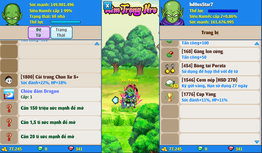 Nick Ngọc Rồng Online VIP giá rẻ, NickDaoQuan.Com, Shop Nick Ngọc Rồng