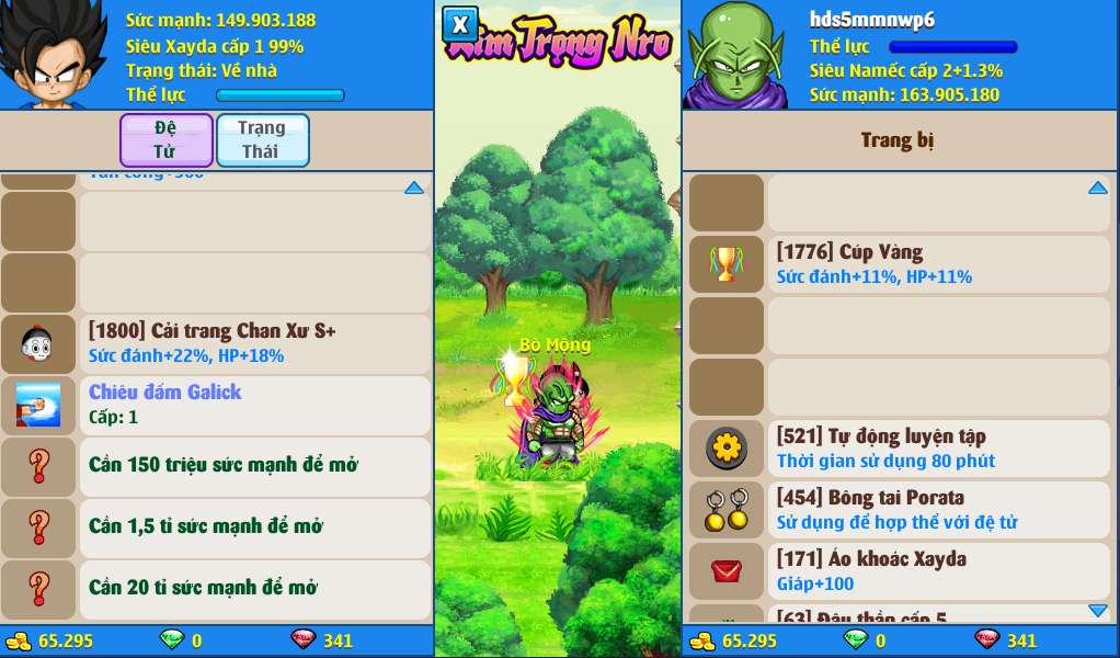 Nick Ngọc Rồng Online VIP giá rẻ, NickDaoQuan.Com, Shop Nick Ngọc Rồng