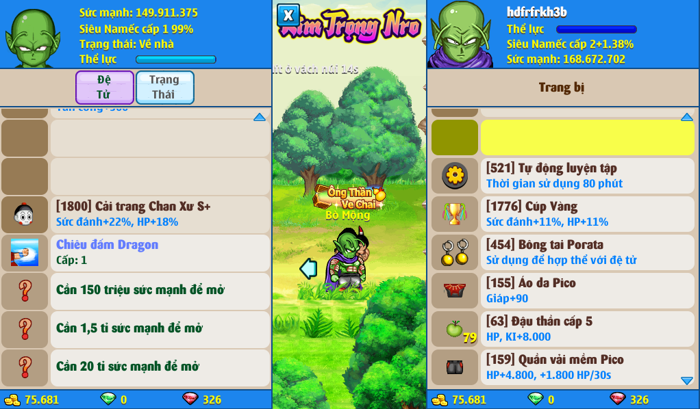 Nick Ngọc Rồng Online VIP giá rẻ, NickDaoQuan.Com, Shop Nick Ngọc Rồng