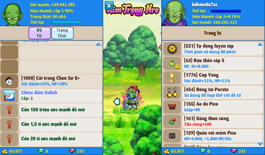 Nick Ngọc Rồng Online VIP giá rẻ, NickDaoQuan.Com, Shop Nick Ngọc Rồng