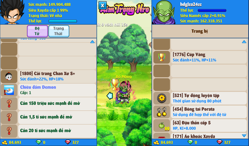 Nick Ngọc Rồng Online VIP giá rẻ, NickDaoQuan.Com, Shop Nick Ngọc Rồng