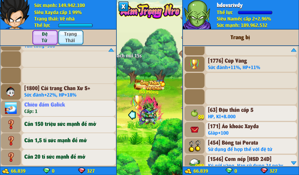 Nick Ngọc Rồng Online VIP giá rẻ, NickDaoQuan.Com, Shop Nick Ngọc Rồng