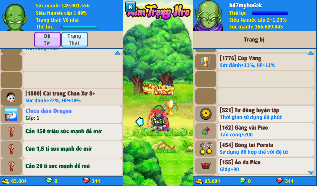 Nick Ngọc Rồng Online VIP giá rẻ, NickDaoQuan.Com, Shop Nick Ngọc Rồng