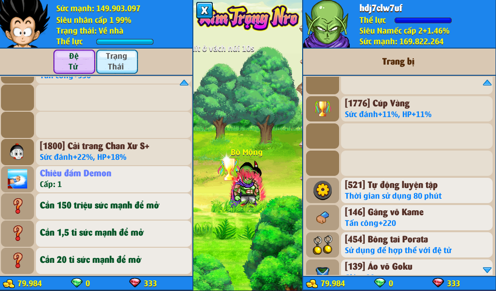 Nick Ngọc Rồng Online VIP giá rẻ, NickDaoQuan.Com, Shop Nick Ngọc Rồng