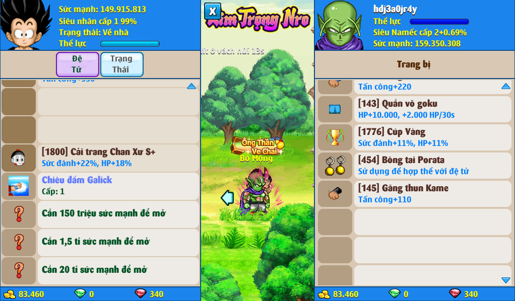 Nick Ngọc Rồng Online VIP giá rẻ, NickDaoQuan.Com, Shop Nick Ngọc Rồng