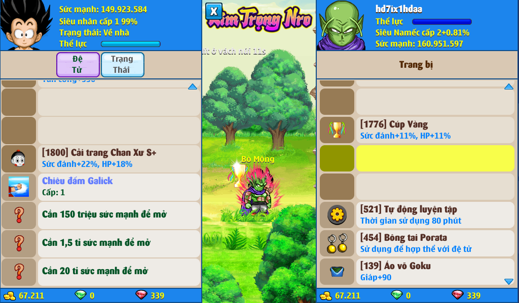 Nick Ngọc Rồng Online VIP giá rẻ, NickDaoQuan.Com, Shop Nick Ngọc Rồng