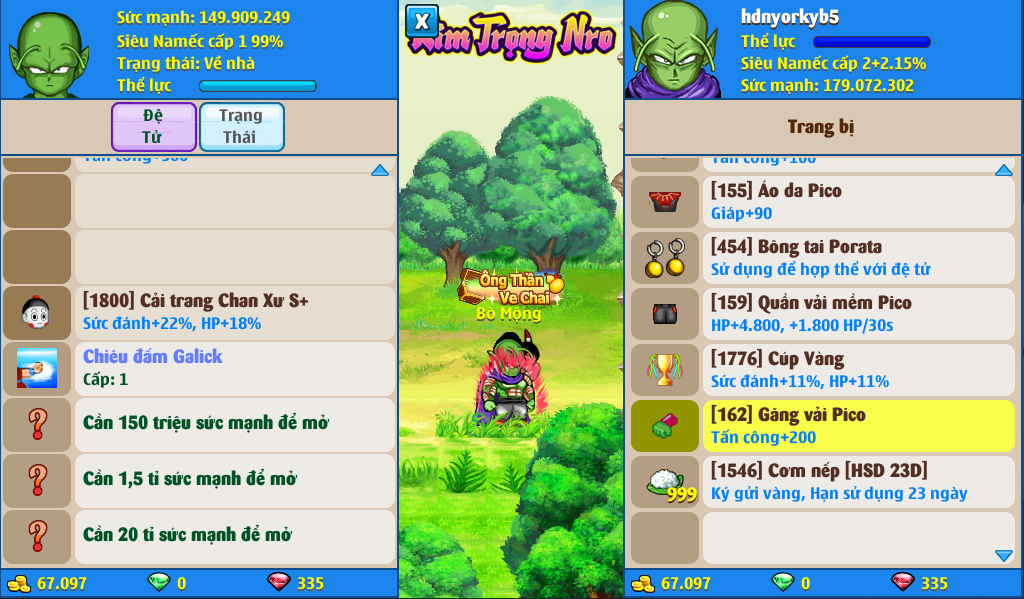 Nick Ngọc Rồng Online VIP giá rẻ, NickDaoQuan.Com, Shop Nick Ngọc Rồng