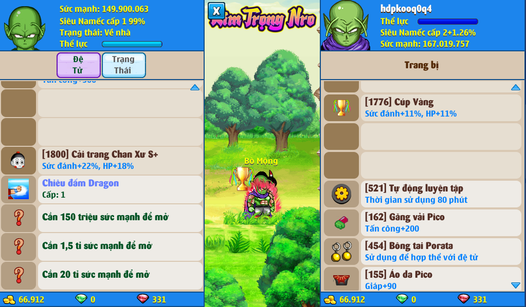 Nick Ngọc Rồng Online VIP giá rẻ, NickDaoQuan.Com, Shop Nick Ngọc Rồng