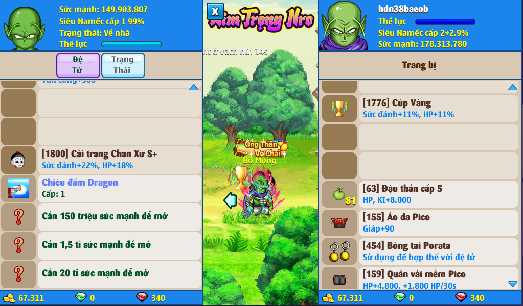 Nick Ngọc Rồng Online VIP giá rẻ, NickDaoQuan.Com, Shop Nick Ngọc Rồng