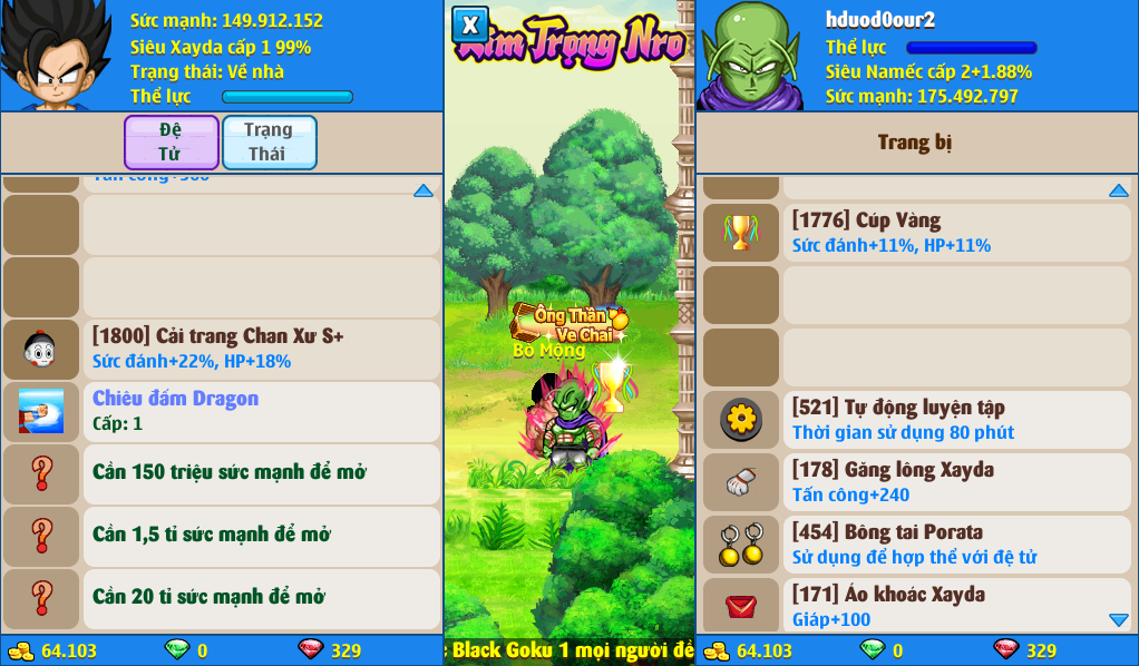 Nick Ngọc Rồng Online VIP giá rẻ, NickDaoQuan.Com, Shop Nick Ngọc Rồng