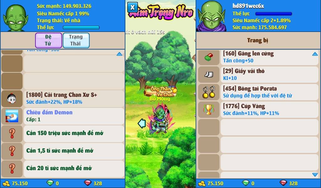 Nick Ngọc Rồng Online VIP giá rẻ, NickDaoQuan.Com, Shop Nick Ngọc Rồng